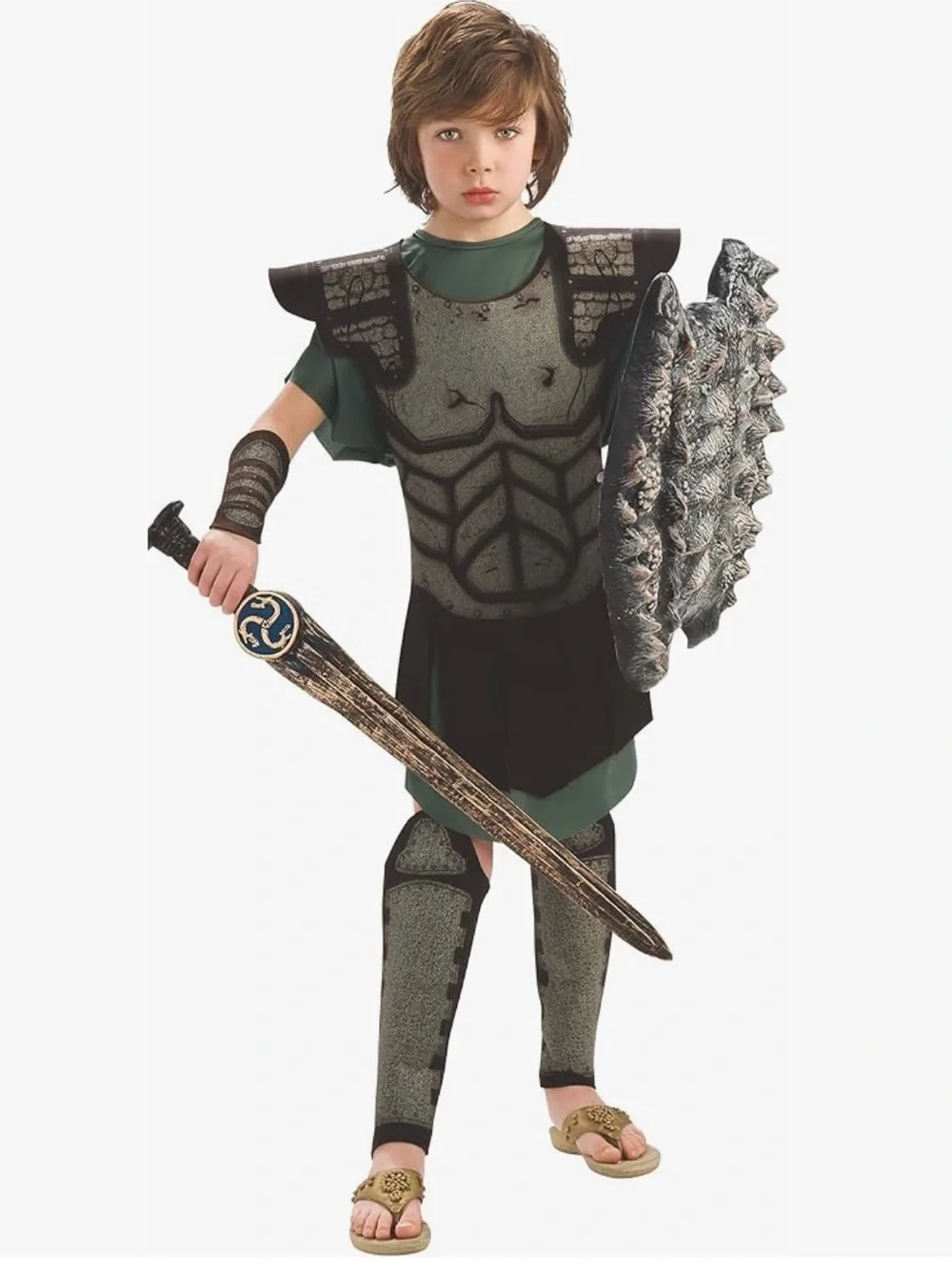 Perseus ,Clash of the Titans Greek Demigod Chid Costume, kids Size Large 12-14,